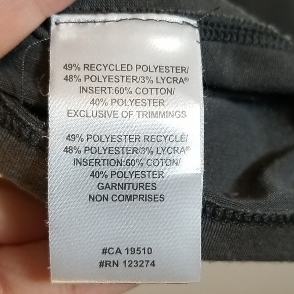 LOLE Twist Criss Cross Racerback Mix Media Tank Top Women's Small Dark Grey Camo - Picture 9 of 10